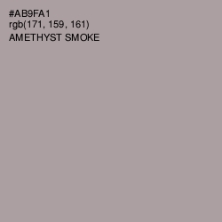 #AB9FA1 - Amethyst Smoke Color Image